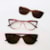 Bordo transparente lente marrom