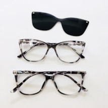 ARMAÇÃO DE ÓCULOS DE GRAU - CLAU 6103 - CINZA ANIMAL PRINT C2 ARMAÇÃO DE ÓCULOS DE GRAU - CLAU 6103 - CINZA ANIMAL PRINT C2