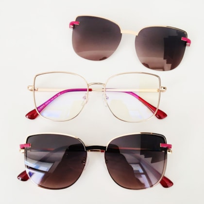 Armação de óculos de grau - Dafini 95816 - Rose gold c11 Armação de óculos de grau - Dafini 95816 - Rose gold c11
