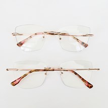 Armação de óculos de grau - Daniela 3 pontos cod 50035 - Rose gold ponteira furta cor C1