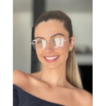 Armação de óculos de grau - Daniela 3 pontos cod 50035 - Rose gold ponteira furta cor C1