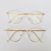 Armação de óculos de grau - Deusiane gatinho 91514 - branco com dourado C5