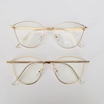 Armação de óculos de grau - Deusiane gatinho 91514 - creme com dourado c11