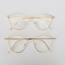 Armação de óculos de grau - Deusiane gatinho 91514 - creme com dourado c11 Armação de óculos de grau - Deusiane gatinho 91514 - creme com dourado c11