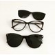 Armação de óculos de grau - Dona de Mim 25013 - Animal print lente preta