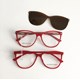 Armação de óculos de grau - Dona de Mim 25013 - Vermelho lente marrom
