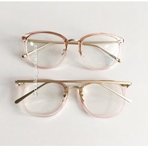 Armação de óculos de grau - DR quadrada - Rose transparência