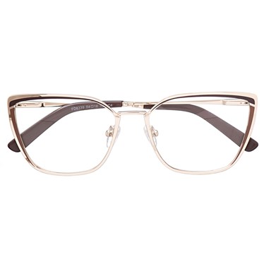 Armação de óculos de grau - Eduarda - Marrom