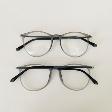 Armação de óculos de grau - Elen Slim fosco 5801 - cinza C5