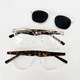 Armação de óculos de grau - Elisa 10079 - transparente haste animal print C8