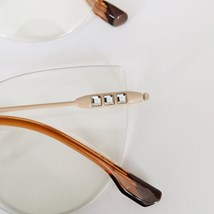 Armação de óculos de grau - Eloise 3 pontos cod 81027 - nude ponteira marrom c4