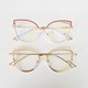 Armação de óculos de grau - Emily 95597 - rose com branco C8