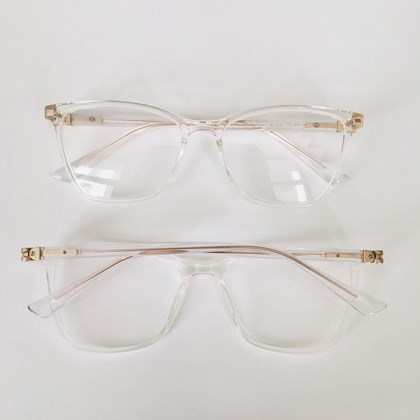 Armação de óculos de grau - Estefaneli 7089 - transparente