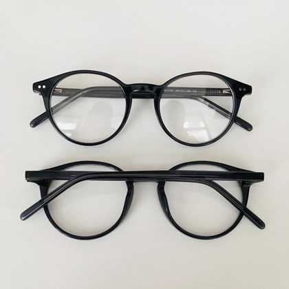 Armação de óculos de grau - Estefany 3780 - preto azulado C2
