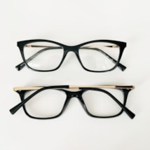 Armação de óculos de grau - Fabricia slim 7020 - preto Armação de óculos de grau - Fabricia slim 7020 - preto