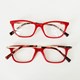 Armação de óculos de grau - Fabricia slim 7020 - vermelho