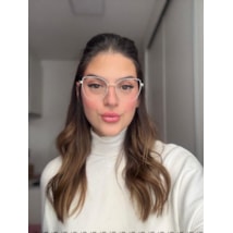 Armação de óculos de grau - Friends Glow 6032 - azul claro com dourado clip on detalhe azul claro C4