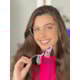 Armação de óculos de grau - Friends Glow 6032 - Rose gold clip on detalhe Rose gold lente marrom C7