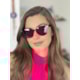 Armação de óculos de grau - Gabriela 8011 - nude com transparente C3