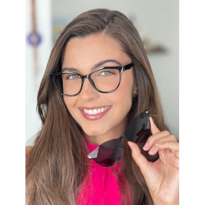 Armação de óculos de grau - Gabriela 8011 - preto C1