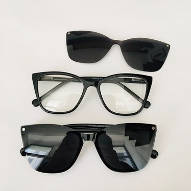 Armação de óculos de grau - Isa 8006 - preto C1