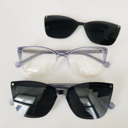 Armação de óculos de grau - Isa 8006 - roxo degrade C6 Armação de óculos de grau - Isa 8006 - roxo degrade C6