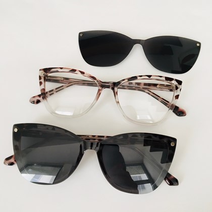 ARMAÇÃO DE ÓCULOS DE GRAU - ISA VERSÃO 8002 - ANIMAL PRINT COM TRANSPARÊNCIA C5 ARMAÇÃO DE ÓCULOS DE GRAU - ISA VERSÃO 8002 - ANIMAL PRINT COM TRANSPARÊNCIA C5