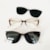 mesclado transparente com animal print
