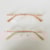 rose gold detalhe branco e rose