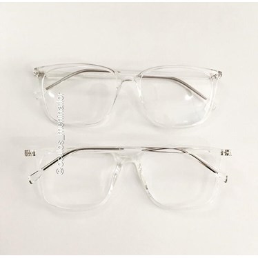Armação de óculos de grau - Jasmine quadrada - Transparente
