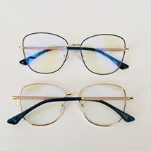 Armação de óculos de grau - Jenifer Glow 81005 - azul com dourado C3