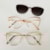 dourado detalhe Rose e branco lente marrom