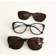 Armação de óculos de grau - Julieni 996 - Animal print lente marrom