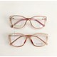 Armação de óculos de grau - Julieni 996 - Rose transparência lente marrom