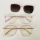 Armação de óculos de grau - Katarine 85007 - cinza com rose gold clip detalhe cinza C1