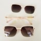 Armação de óculos de grau - Katarine 85007 - creme claro com dourado clip detalhe creme C7
