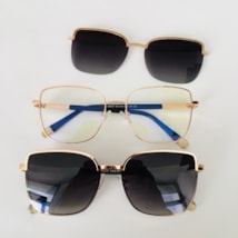 Armação de óculos de grau - Katarine 85007 - dourado clip detalhe dourado c6