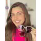 Armação de óculos de grau - Kimberly 3 em 1 cod 5302  - Rose com dourado haste animal print rosado clip on nude e clip on marrom degrade