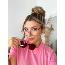 ARMAÇÃO DE ÓCULOS DE GRAU - KYLIE 6106 - LILÁS TRANSPARÊNCIA C4 ARMAÇÃO DE ÓCULOS DE GRAU - KYLIE 6106 - LILÁS TRANSPARÊNCIA C4