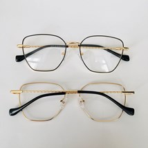 Armação de óculos de grau - Lígia 313 - preto com dourado C6 Armação de óculos de grau - Lígia 313 - preto com dourado C6