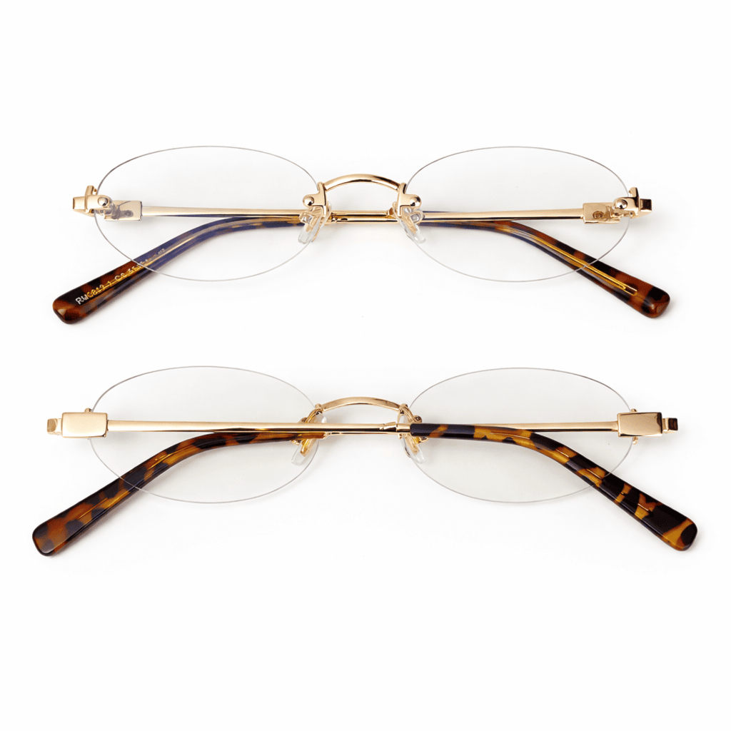 Armação de óculos de grau - Lolita 3 pontos cod 0813 - dourado