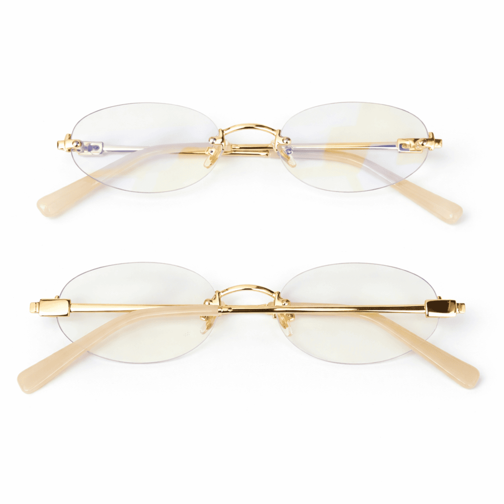 Armação de óculos de grau - Lolita 3 pontos cod 0813 - dourado