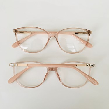 Armação de óculos de grau - Luanny 7046 - rose transparência
