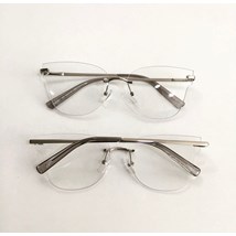 Armação de óculos de grau - Luisa 3 Pontos - Prata C2