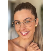 Armação de óculos de grau - Maísa 82152 - preto com dourado C1