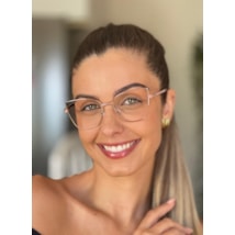 Armação de óculos de grau - Maísa 82152 - Rose gold brilho rose
