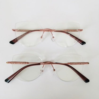 Armação de óculos de grau - Malévola 3 pontos cod 81075 - nude chocolate C9 Armação de óculos de grau - Malévola 3 pontos cod 81075 - nude chocolate C9