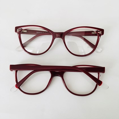 Armação de óculos de grau - Malu 90014 - bordo com detalhe transparente C4