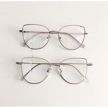 Armação de óculos de grau - Malvina - Prata
