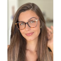 Armação de óculos de grau - Mariana Coral 6181 - animal print C2